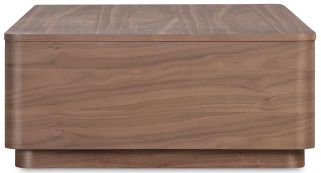 Moe's Home Collection Round Off Natural Walnut Coffee Table-2