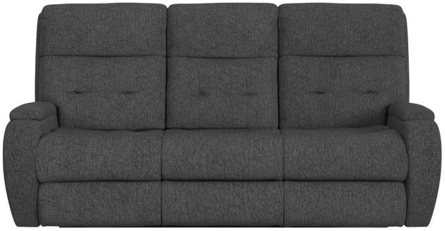 Flexsteel® Customizable Strait Power Reclining Sofa with Power Headrests-2