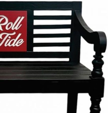 Million Dollar Rustic Black Bench-1