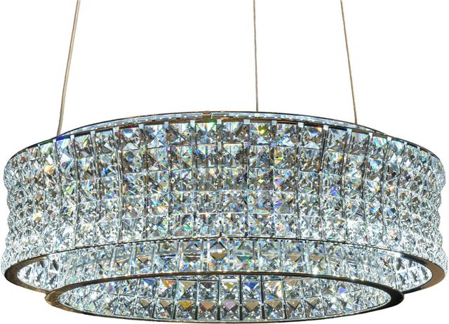 Michael Amini® Galaxy Chrome Round 24-Light LED Chandelier-0