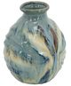 A & B Home Blue/Brown/White Accent Vase-1