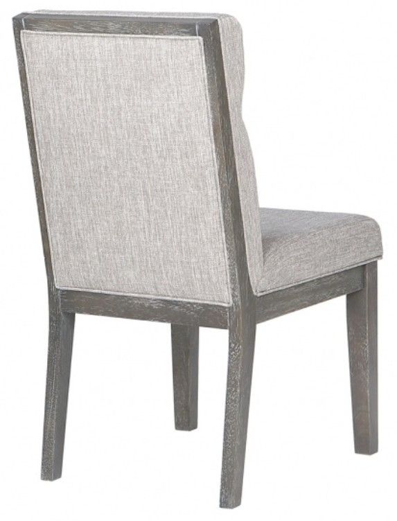 Winners Only® Sanford Charcoal Oak Upholstered Side Chair-1