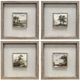 Crestview Barton 4-Piece Canvas Wall Art Set-0