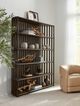 Hooker® Furniture Retreat Black Sand Slatted Bookcase-1