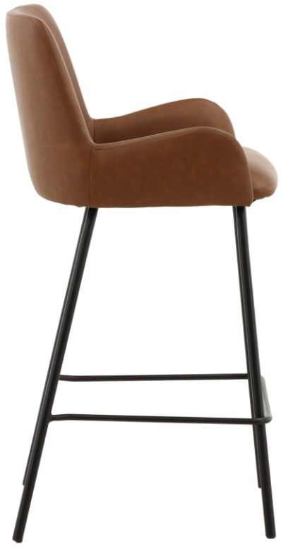 Dovetail Furniture Zamar 2-Piece Saddle Counter Stool Set-2