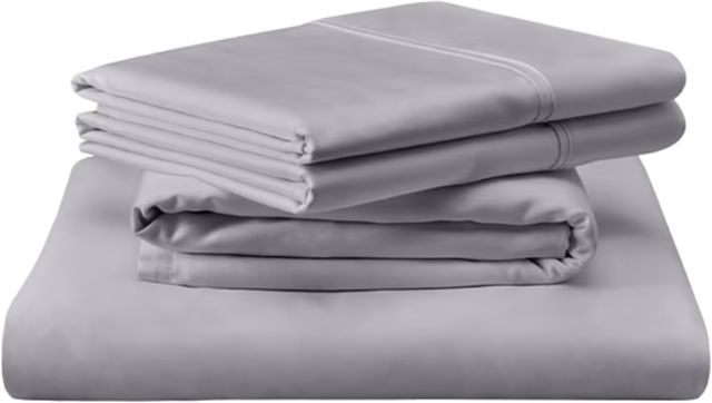 Tempur-Pedic® TEMPUR Luxe 3-Piece Cool Gray Egyptian Cotton Twin Sheet Set-0