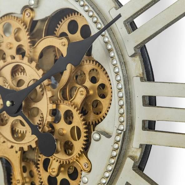 YHD Gold/Pewter Wall Clock-3