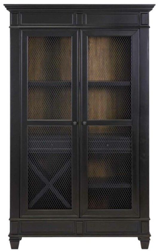Martin Furniture Hartford Black Dining Display Cabinet-1