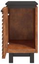 Legends Home Graceland Bourbon Chairside Table with Matter Black Base-4
