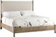 Hooker® Furniture Affinity Greige Sand-Blasted/Kurtz Linen Queen Upholstered Panel Bed-0