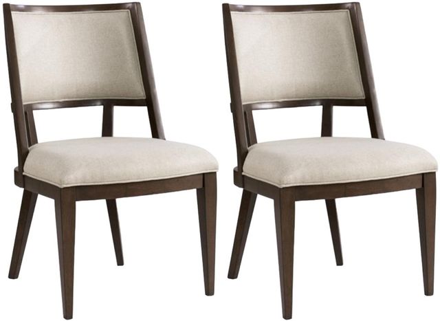 Riverside Furniture Monterey 2-Piece Beige/Mink Upholstered Hostess Chair Set-0