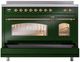 Ilve® Nostalgie II Series 48" Emerald Green Pro Style Induction Range-4