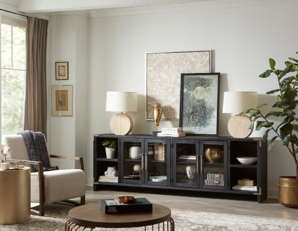 aspenhome® Quincy Vintage Black 97" Media Console-1