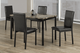Titus Furniture Black 5 Piece Dining Set-0