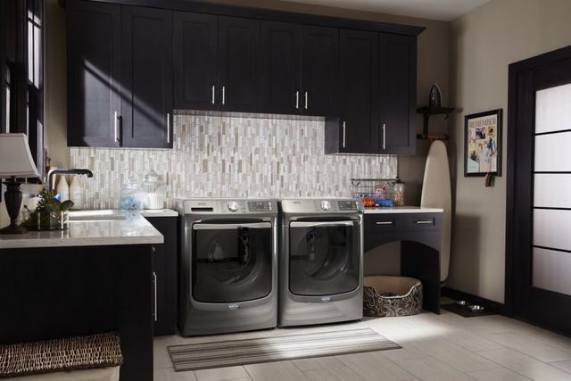 Maytag® 5.0 Cu. Ft. Metallic Slate Front Load Washer-8