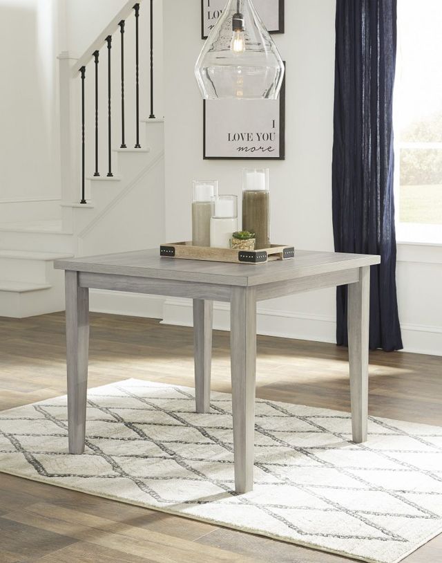 Signature Design by Ashley® Loratti Gray Square Dining Room Table-4