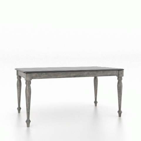 Canadel Customizable Gourmet 60" VA Turnip Foot Dining Table -1