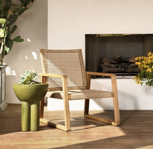 Dovetail Furniture Rhett Olive Green Outdoor Side Table-1