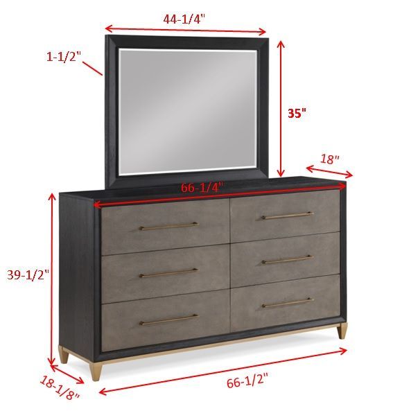 Crown Mark Payson Brown Dresser-2