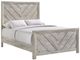 Elements International Eleanor White Full Panel Bed-0