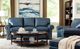 Craftmaster® Customizable CM Leather Pleated Rolled Arm Sofa-1