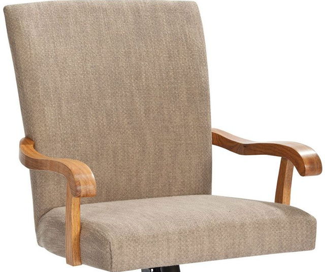 Intercon Classic Oak Chestnut Tilt Swivel Game Chair-1