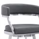 Armen Living Saturn Gray 26" Counter Stool-3