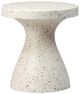 Dovetail Furniture Savitri Off White Terrazzo Outdoor Side Table-0