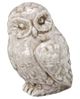 A & B Home Veda White Owl Accent-1