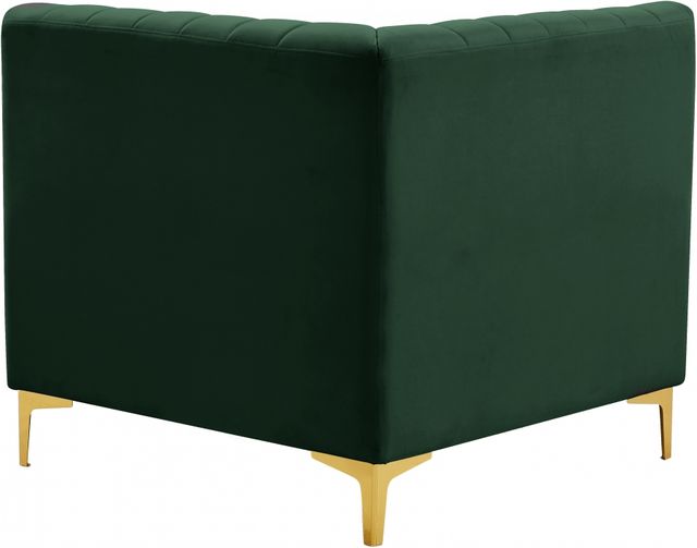 Meridian Furniture Alina Green Velvet Corner Chair-2