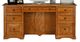 American Heartland Manufacturing Oak Double Pedestal Desk-0