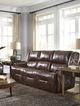 Best® Home Furnishings Customizable Genet Leather Power Reclining Space Saver® Sofa-1