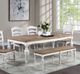 Winners Only® Augusta Rustic Brown/White 60" Bench-1