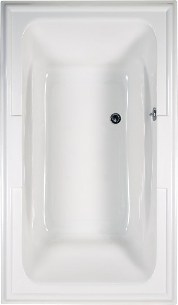 American Standard Town Square® White Drop In Whirlpool Tub-0