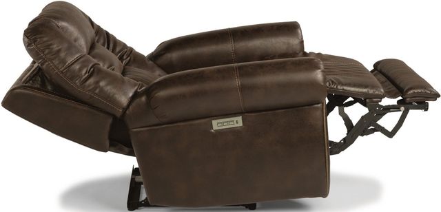 Flexsteel® Maverick Dark Brown Power Recliner with Power Headrest and Lumbar-3
