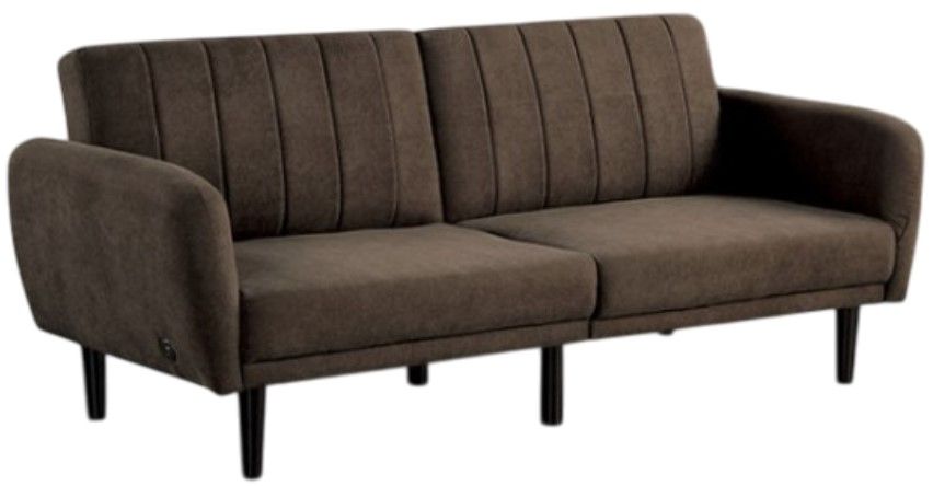Furniture of America® Aristide Brown Futon Sleeper Sofa