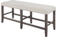 Jofran Inc. Willow Creek Chocolate Brown Counter Height Bench-1