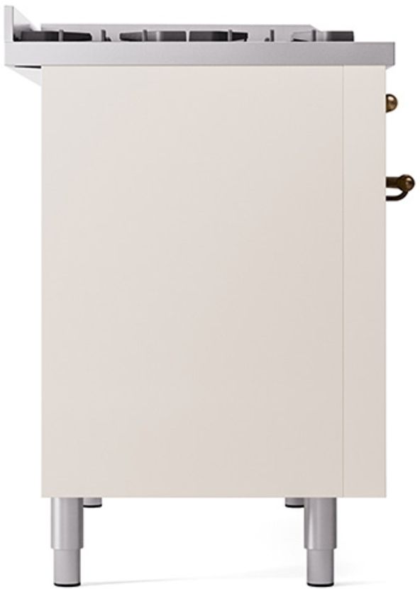 Ilve® Nostalgie II Series 48" Antique White Pro Style Dual Fuel Range-3