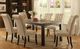 Furniture of America® Marshall Rustic Oak Dining Table with Black Base-0