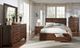 Modus Furniture Meadow Brick Brown Full Storage Panel Bed-1