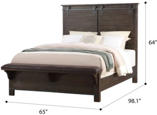 Emerald Home Newton Cocoa Brown Queen Bed-2