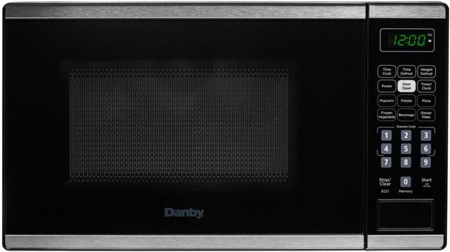 Danby® 0.7 Cu. Ft. Black and Stainless Steel Countertop Microwave-0
