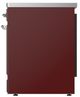 Ilve® Majestic III 30" Burgundy Pro Style Induction Range with Solid Door and Chrome Trim-2