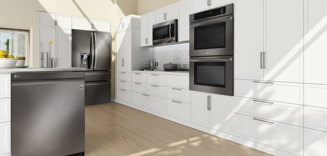 LG 30" Black Stainless Steel Double Electric Wall Oven-1