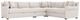 Bernhardt Barnes Bernhardt Living 4-Piece White L-Shape Sectional-1
