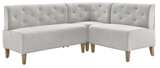 Powell® Auden Light Gray Nook Corner Bench
