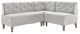 Powell® Auden Light Gray Nook Corner Bench-0