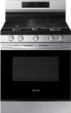 Samsung 30" Stainless Steel Smart Freestanding Natural Gas Range with Dual Ring Power Burner and Self Clean -0
