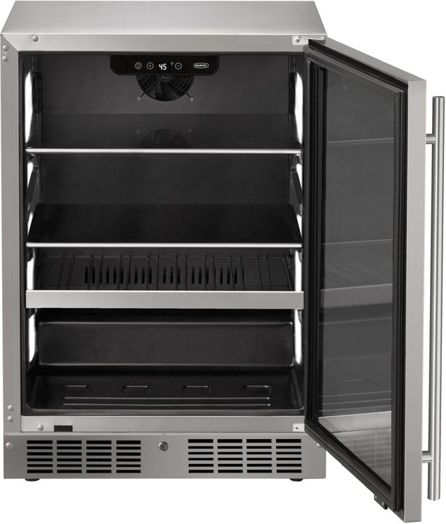 Marvel Essential Collection 24" 5.1 Cu. Ft. Stainless Steel Beverage Center-1