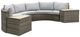 Furniture of America® Barbuda 5-Piece Gray/Natural Fabric/Polyrattan Outdoor Conversation Set-0